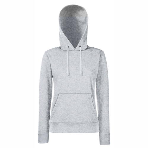 LADY-FIT CLASSIC HOODED SWEAT ID189  ΓΚΡΙ